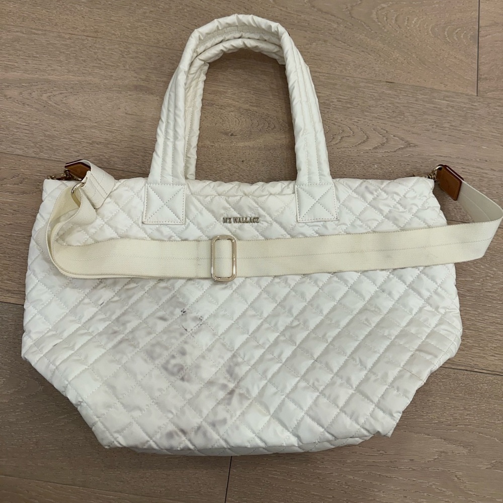 MZ WALLACE Medium Metro Deluxe Tote Bag with removable crossbody strap